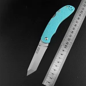 Folding knife, Folding pocket knives, Folding tool knives, featuring a 440C blade and a nylon fiber handle, designed with a rear pocket clip, convenient for everyday carry (EDC) and versatile folding knife