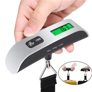 110lb/50kg Portable Scale Digital LCD Display Electronic Luggage Hanging Suitcase Travel Weighs Baggage Bag Weight Balance Tools