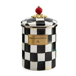 MacKenzie-Childs Courtly Check 1.5 Qt. Medium Canister