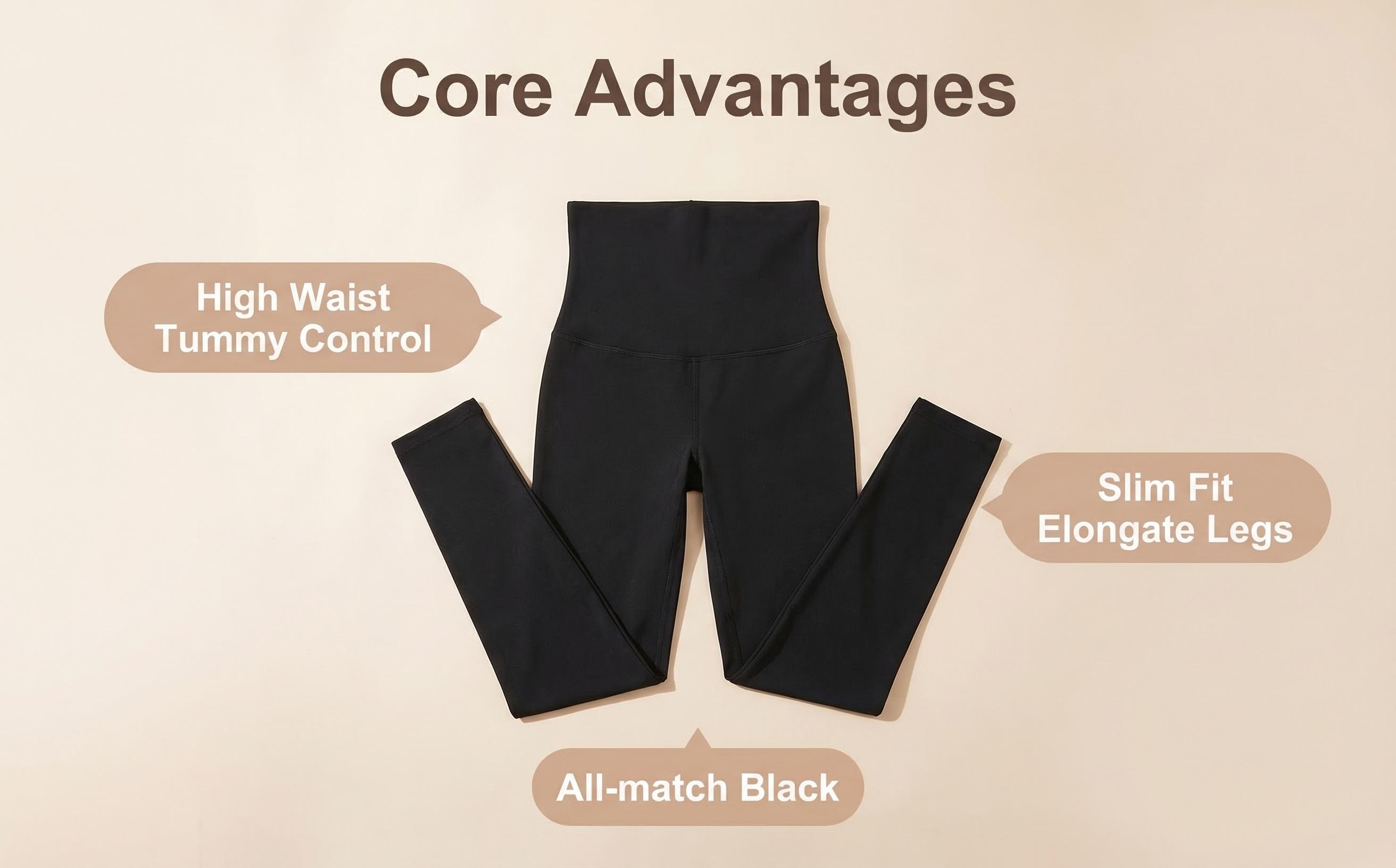 Women's fitness pants with a corset, buttons to flatten the stomach, and a peach-shaped hip lift, high-waisted shaping leggings for yoga, suitable for wearing as pants