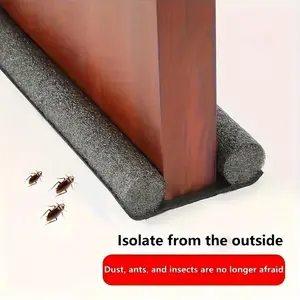 Door Gap Seal Strip, Weatherproof Insulation Rubber Gasket, Durable Door Sweep for Home & Office Use, Easy Installation, Door Hardware