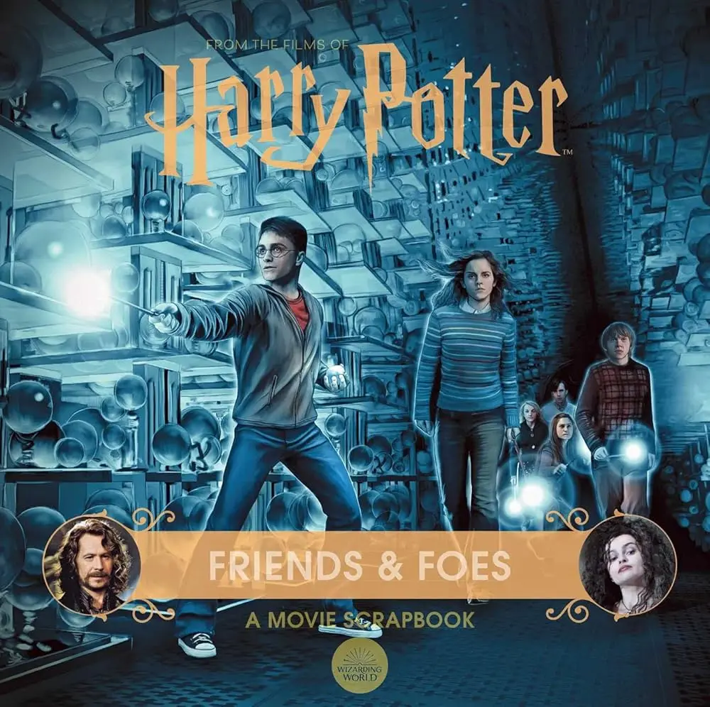 Harry Potter Friends & Foes Warner Bros. Collectible Scrapbook (Movie Scrapbooks Series) - Adult Fans' DIY Scrapbooking Set with Stickers, Tools, Profiles, Exclusive Bonus Collectibles, Film Lore, Behind-the-Scenes Secrets, Film Scene Reliving