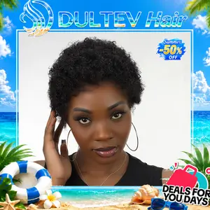 Dultev 13x6 Glueless Pixie Cut Wigs 009  for Women 180% Density Glueless Lace Front Layered Luxury Beauty HD Human Hair Wig#SummerVibes summerwins