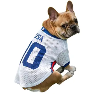"French Bulldog Soccer Jersey Breathable Cool-to-Touch Stretch Fabric Adjustable  Drawstring Neck Anti-Slip Shoulder Design for Frenchie"