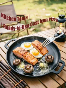 Kitchen tools | Barbecue | Cast iron pizza pans and baking pans that can be used directly
