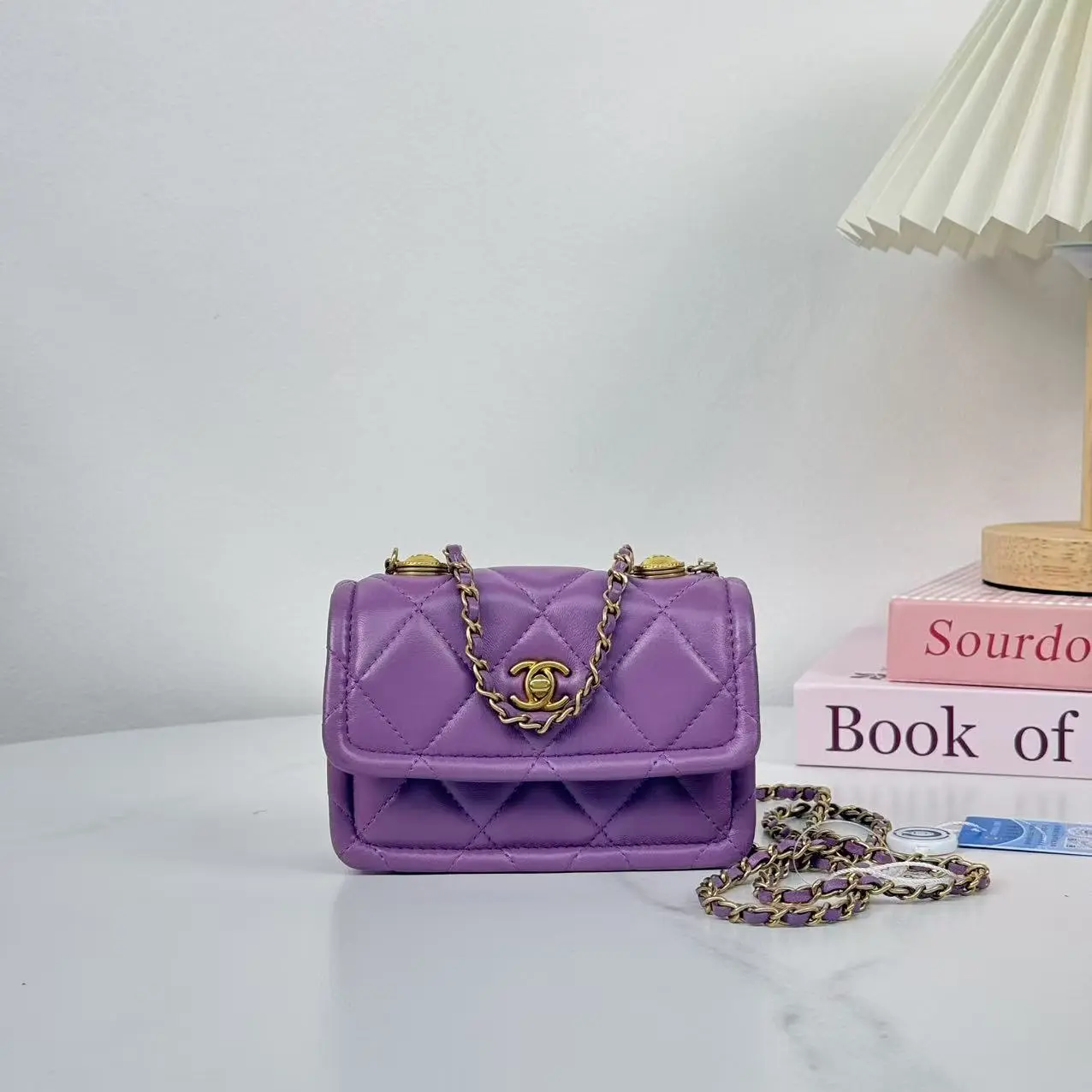 Pre-owned CHANEL Mini Flap Bag with Top Handle