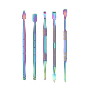 5 PCS 1set Stainless Steel Cuticle Remover Nail Dead Skin Removal Nail Art Manicure Tool Nail Manicure Kit
