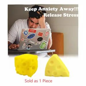 Eco-friendly, stress-relieving squishy toy, soft and skin-friendly, with a warm and fun style and a cheese-like textured pattern. It's a stress-relieving toy that enhances parent-child interaction and is perfect for weekend family time.