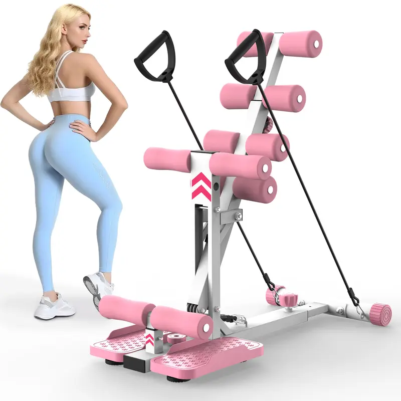 【SAVEYOUR】Updated Deep Squat Machine - Adjustable Height, Compact At Home Gym Equipment Workout Station for Abdominal Crunch, Glute and Core Training