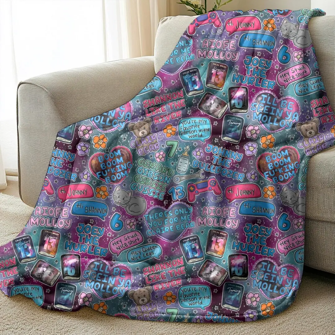Boys of Tommen Blanket | Fleece Material | Gift for Her | Queen Size | Bookish Blanket | Extra Large | Decor