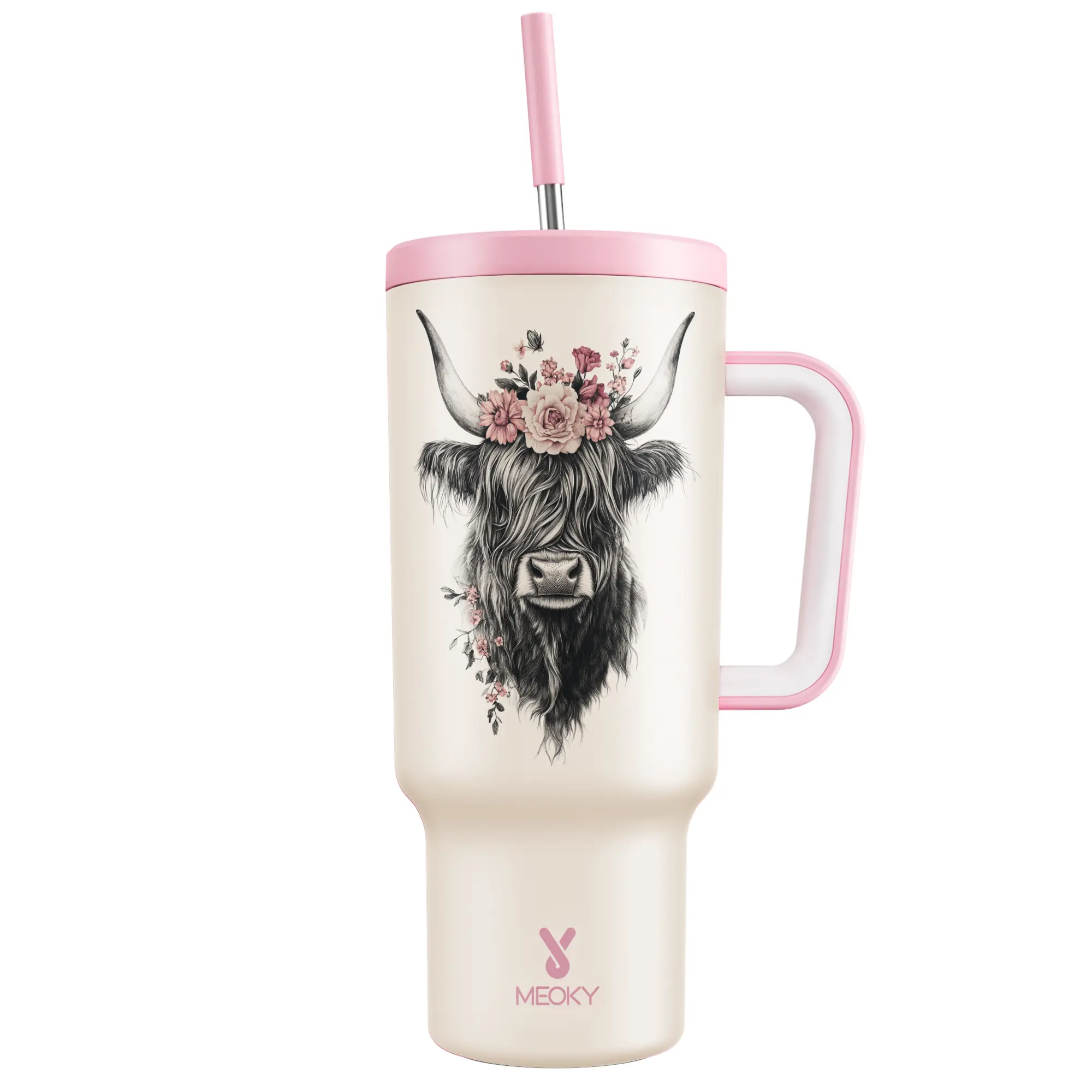 Pink Highland Cow