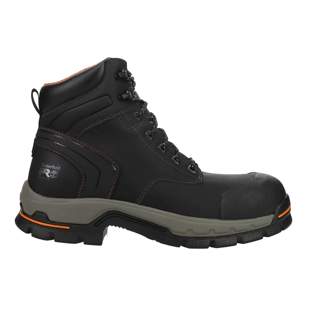 Timberland PRO Mens Stockdale 6 Inch Electrical Hazard Alloy Toe  Work/Duty - Black