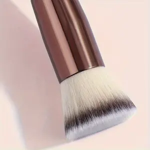 1pc Makeup Brushes Set Oundation Brush Flat/angled Head Makeup Brush Blush Brush Soft Bristles Paper Boxed Portable Makeup Tool