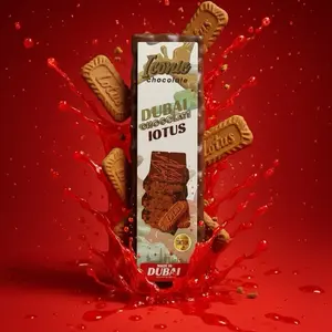 Iconic Chocolates Dubai Chocolate Lotus & Kunafa Premium Edition 50 g Nutty Richness Delicate Dessert Snack