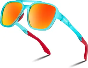 Polarized Aviator Sunglasses Women Men Retro 70s Vintage Classic Lightweight TR-90 Frame TAC Lens Outdoor UV400 B0260