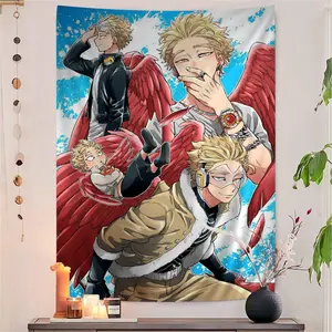 Anime My Hero Academia Hawks Cartoon Tapestry Wall Hanging Decoration Household Home Decor