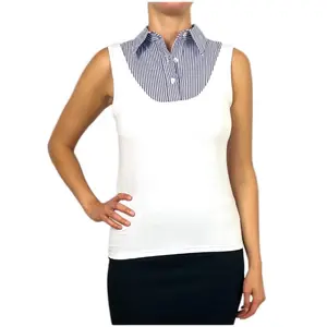 MAMIELU: The MAEVE Stylish Womenswear Sleeveless Top Comfort Tops Collar Casual Soft Comfortable Slim Fit