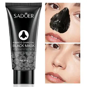 Bamboo Charcoal Black Head Remover Cream Blackheads Mask, Nose Pores Purifying Peel Off Mask，Blackheads Removing Cream Peel Off Mask