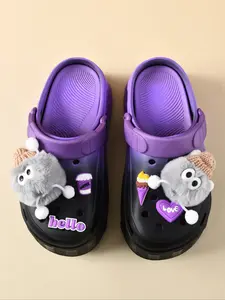 Breathable Beach Sandals Slipper for Women, Thick Non-Slip Eva Material, Cute Cartoon Design for Spring Summer Fall Outdoor Wear
