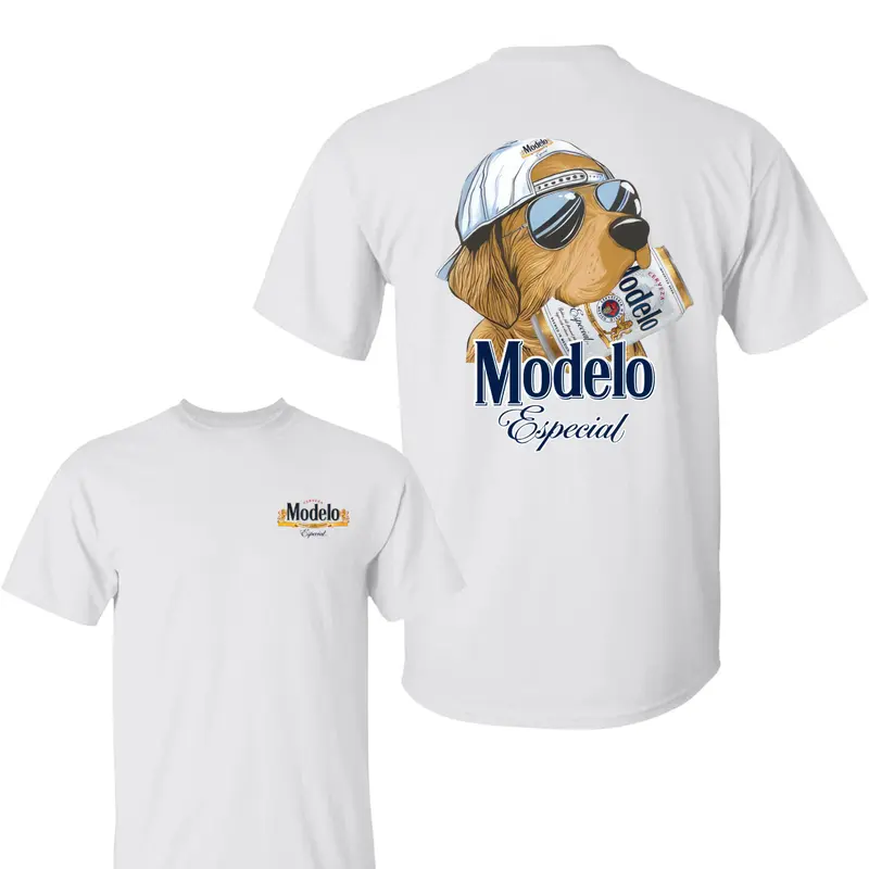 Modelo Hunting Golden Dog Shirt , Modelo Shirt, Hunting T-Shirt, Unisex Classic Cotton Tee With 2 Side Graphic Print in All Size, For Men, For Women