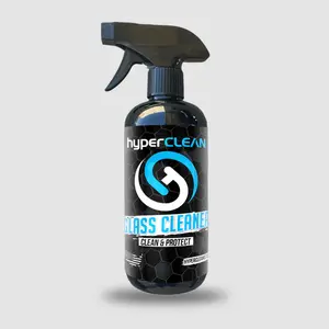 Hyperclean Glass Cleaner V2 - Streak-Free, Crystal-Clear, Water-Repellent, Fast-Acting, Effortless Glass Cleaner for Car Windows