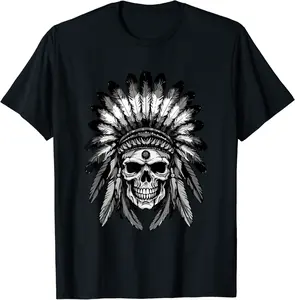 Apache Skull Symbol | Head Indian Warrior T-Shirt - Ajitasirba Shop 71B0CMPCB3MZ