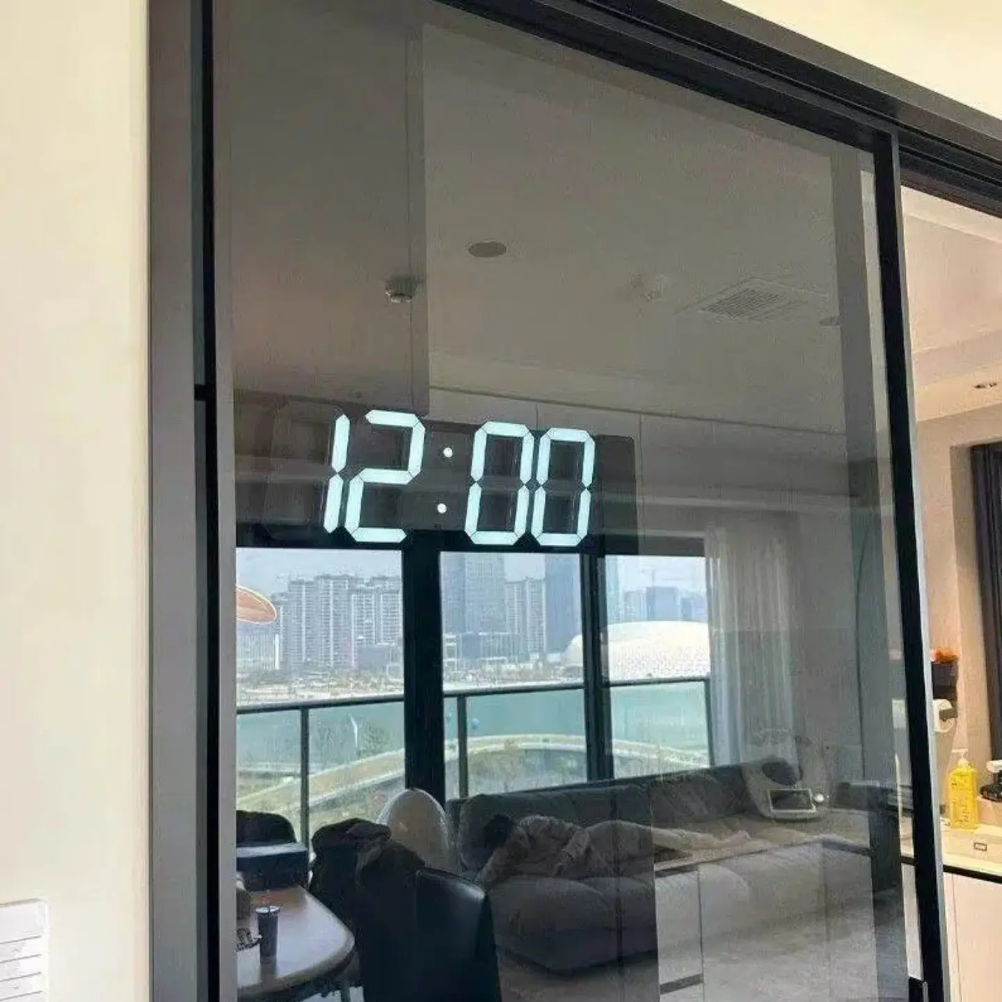 LED Digital Alarm Clock, Time Date Temperature Display, Remote Control, Silent Sleep Mode, USB Charging, Wall Mount Desk Clock, Multifunctional Alarm Clock, USB Powered Clock