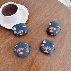 Cowboy Blue Earphone Case, Soft Tpu Portable Cover, Simple Design, Suitable for Huawei Freebuds 5i/6i/7i/clip/clip2/se2