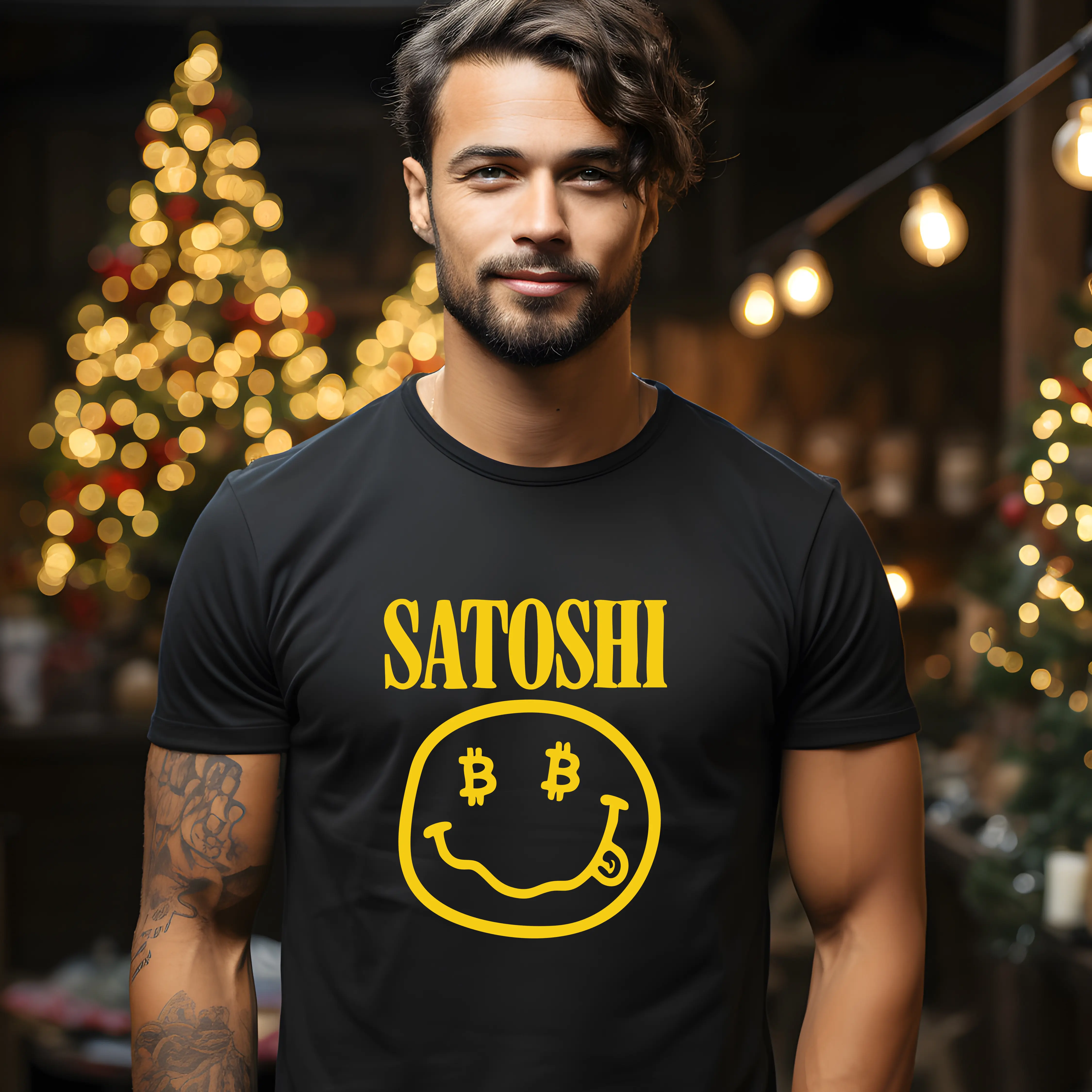 Bitcoin Satoshi Smiley Shirt from PIP SWAG CO.
