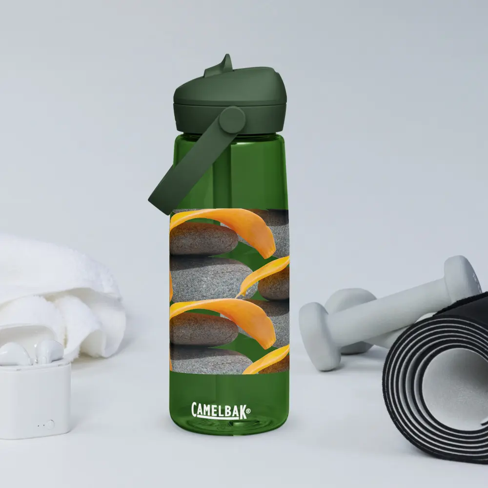 Camelbak Flip Straw Water Bottle Cover Drinkware 25 oz Portable Reusable Washable Tritan Renew 50% Recycled Material Leak Proof Bite Valve