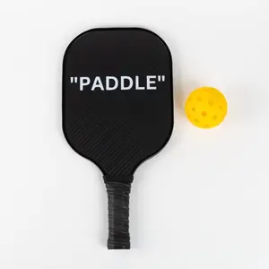Limited Edition Virgil Abloh Inspired Pickleball Ultra Light Carbon Fiber Paddle USAPA Approved, Ultra Carbon Fiber, Set of 2 Paddles, 4 Balls & 1 Carry Bag