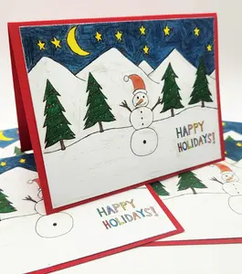 Winter Snowman Holiday Cards