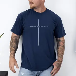 The Way The Truth The Life, John, Faith, Christian, Jesus, Gospel, Religious Tshirt Comfort Colors T-Shirt, Comfort Colors Tshirt, Men's Tee