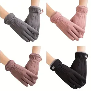 Womens Gloves Winter Touchscreen Texting Phone Windproof Gloves Fleece Lined Cold Weather Stylish Warm Gloves