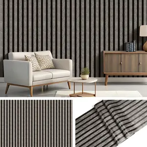 Wood Grain Pattern Wall Sticker, 1 Count Self Adhesive Decorative Wallpaper, Waterproof & Moisture-proof Wall Decal, Wall Decor for Home Living Room Bedroom Kitchen