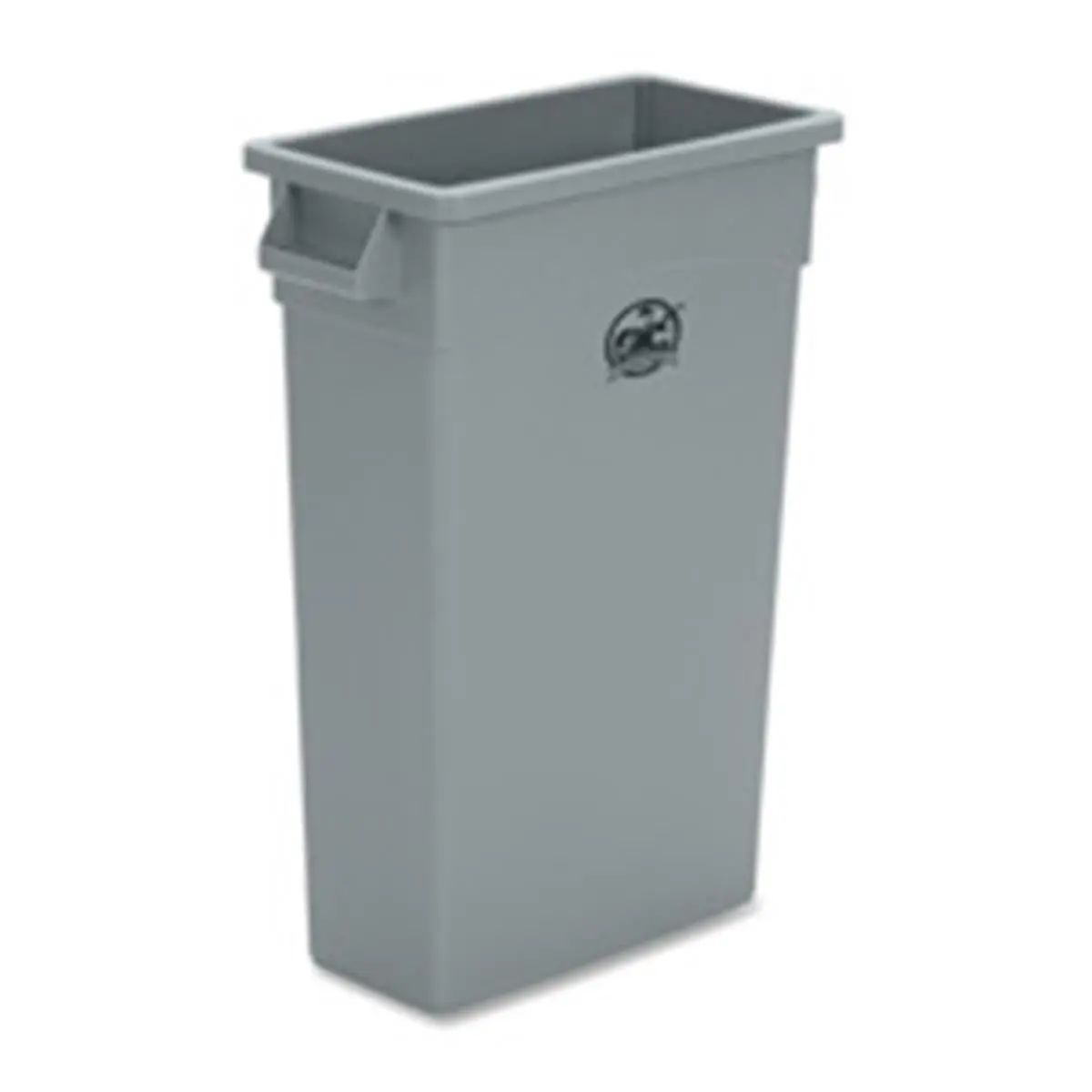 212 MAIN Compact Waste Container - 23 Gal Capacity, Bag Cinch, Built-in Handle, 16.75in x 9.50in x 30in, Gray (Genuine Joe GJO60465) for Baby & Maternity Nursery Decoration