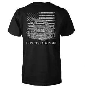 Don’t Tread On Me Unisex T- Shirt l DEFEND LIBERTY APPAREL l USA MADE l Cotton Classic Fit - Menswear Top Apparel Man Tshirt Casual Crewneck Grunge Graphic Album T-Shirt book merch