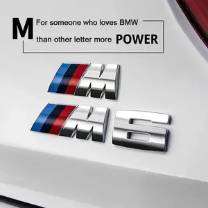 Bmw 3D Electroplated Car Emblem Body Sticker Trunk Decoration Decal for Various Models Including G30 G32 G01 G02 G05 G06 G07 G26 G23 G22