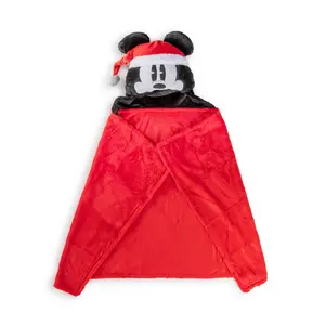 Mickey Mouse Christmas Hooded Blanket