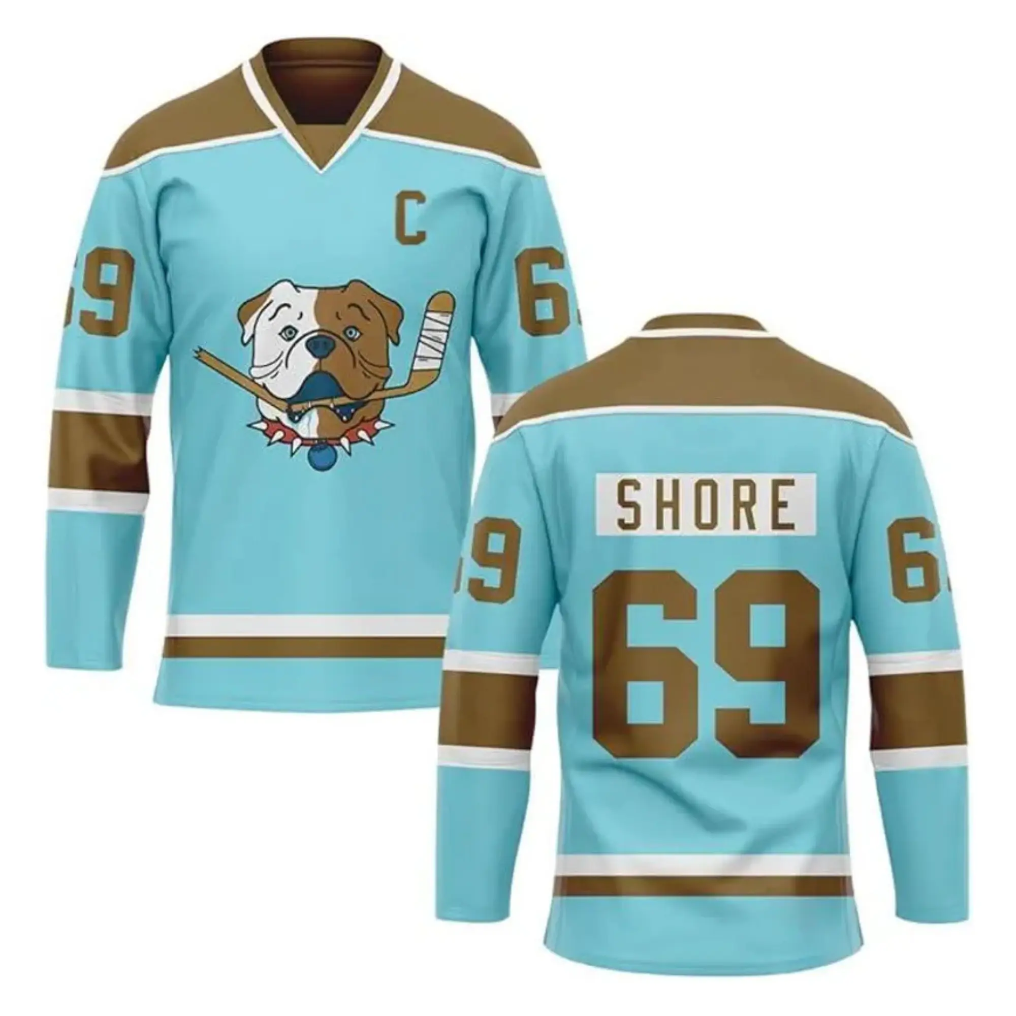 Sudbury Bulldogs Hockey Jersey (Blue) Custom Fan Gear Gift