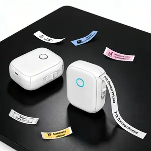 Portable Mini Printer  P12 Thermal Printer Adhesive Sticker Labeling Machine P12 Label Maker or 1PK Continues Label Tape
