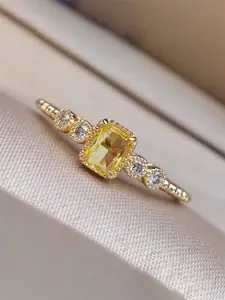 1 PC Charm Cubic Zirconia Ring For Women For Wedding Engagement Party Jewelry Valentine's Day Gift