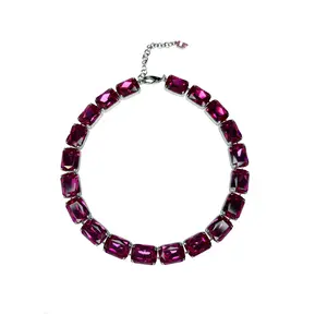 Juliana Large Emerald Cut Necklace