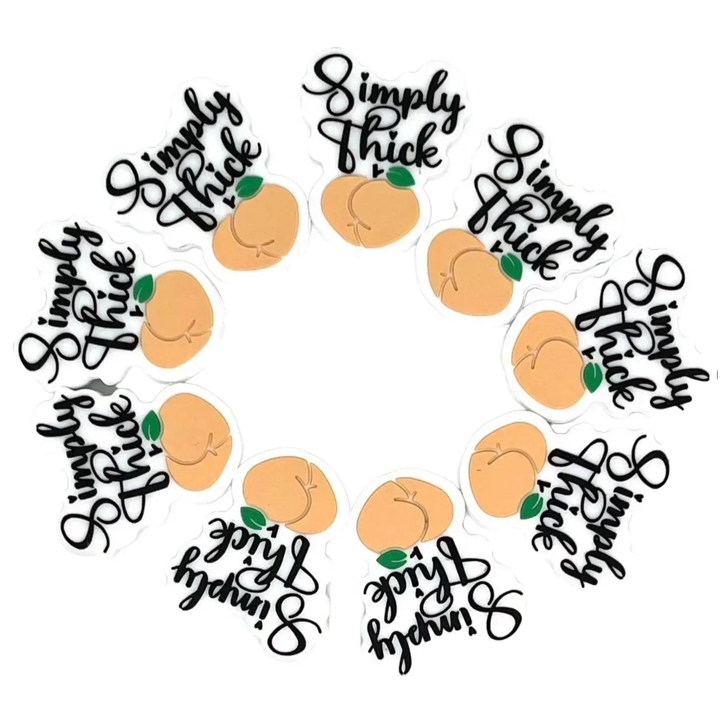 1pc Simply Thick Silicone Fol Beads | Funny Craft DIY for Beaded Pen Supplies Humor Beading