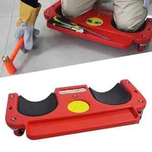 Rolling Knee Pads with Wheels,Creeper Rolling Wheeled Pads Foam Cushioned Knee Cups with Wheels Used for Tile Work,Floor Construction