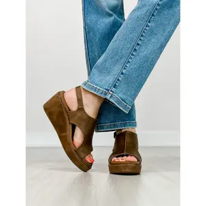 Corkys Carley Wedges in TAUPE 2