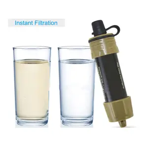 Mini Portable Filter With Water Purifier Straw,  Emergency Water Filter, MINI Water Filtration System for Hiking, Camping, Travel, Fishing, Outing and Emergency Preparedness