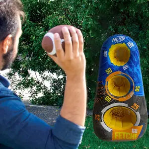 Inflatable Summer Football Baseball Toss Target, Perfect for Swimming Pool Parties & Beach Fun, Ideal for Adults & Families Indoors Outdoors, Portable Pool Goal