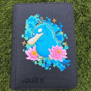 Vault X - Shiny Psyduck Custom 4 Pocket Binder - Black