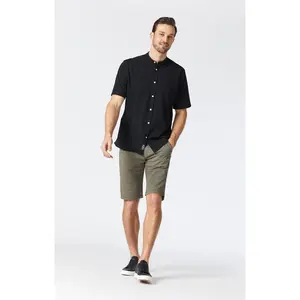 JACOB SHORTS IN DUSTY OLIVE SATEEN TWILL